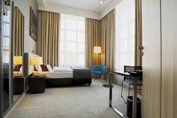 Фото номера Одноместный номер Отель Fabryka Wełny Hotel &amp; Spa г. Пабьянице 2